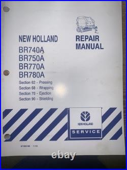 New Holland BR740A BR750A Round Baler Pressing Wrap Shop Service Repair Manual