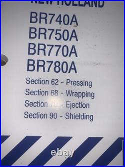 New Holland BR740A BR750A Round Baler Pressing Wrap Shop Service Repair Manual