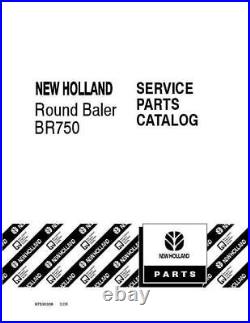 New Holland BR750 Round Baler Parts Catalog PDF/USB 87530338