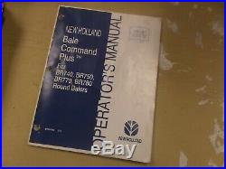New Holland BR770 BR780 Round Baler Bale Command Plus Owner Operator Manual