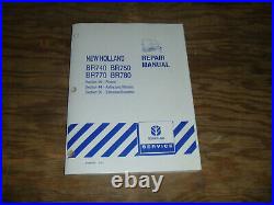 New Holland BR770 BR780 Round Baler Frame Axle Electrical Wiring Diagrams Manual