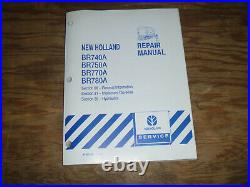 New Holland BR770A BR780A Round Baler Hydraulics Shop Service Repair Manual