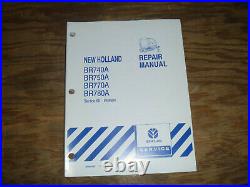 New Holland BR770A BR780A Round Baler Pickups Shop Service Repair Manual