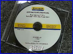 New Holland Bale Command II for 450 Baler Owner Operator Maintenance Manual CD