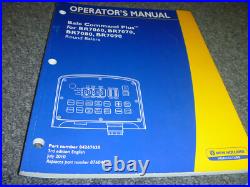 New Holland Bale Command Plus BR7080 BR7090 Balers User Owner Operator Manual New Holland Bale Command Plus BR7080 BR7090 Balers User Owner Operator Manual