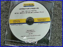 New Holland Bale Command Plus for BR Round Balers Owner Operator Manual CD