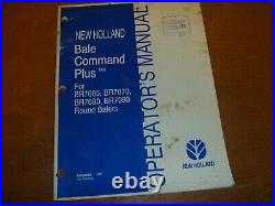 New Holland Bale Command Plus for BR7060 Round Baler Owner Operator Manual