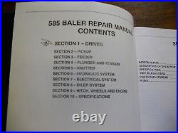 New Holland Baler 585 Complete Repair Manual FREE SHIPPING in USA