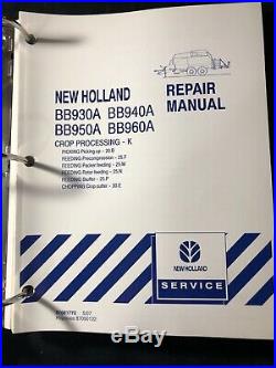 New Holland Baler Repair Manual Bb930a, bb940a, bb950a, Bb960a 220