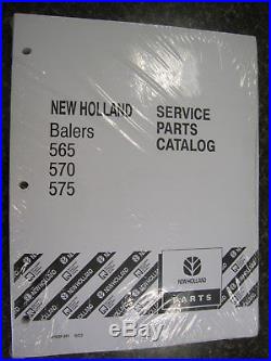 New Holland Balers 565, 570, 575, Service, Parts Catalog Part #87039041