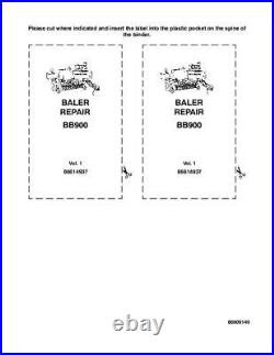 New Holland Bb900 Baler Complete Service Manual Printed
