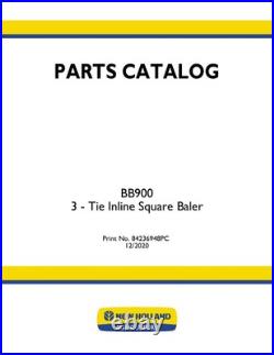 New Holland Bb900 Baler Parts Catalog New Holland Bb900 Baler Parts Catalog