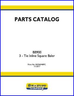 New Holland Bb900 Baler Parts Catalog