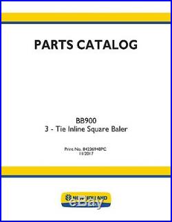 New Holland Bb900 Baler Parts Catalog