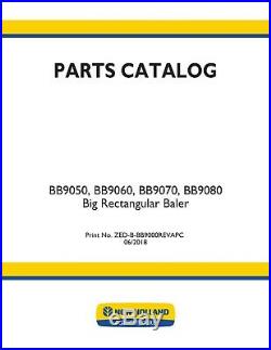 New Holland Bb9050 Bb9060 Bb9070 Bb9080 Baler Parts Catalog