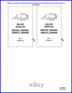 New Holland Bb9050, Bb9060, Bb9070, Bb9080 Balers- Service Manual