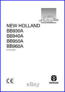 New Holland Bb930a Bb940a Bb950a Bb960a Baler Operators Manual