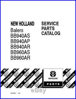 New Holland Bb940as Bb940ap Bb940ar Bb960as Bb960ar Balers Parts Catalog