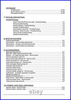 New Holland Bc5060 Bc5070 Baler Operators Manual