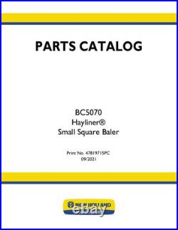 New Holland Bc5070 Hayliner Small Square Baler Parts Catalog New Holland Bc5070 Hayliner Small Square Baler Parts Catalog
