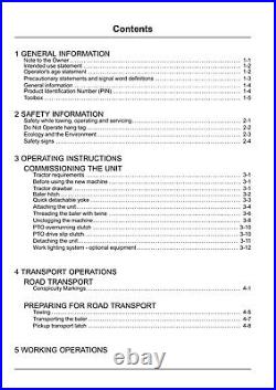 New Holland Bc5080 Baler Operators Manual