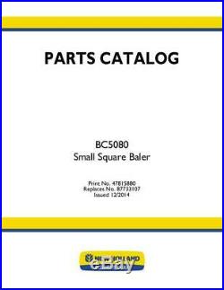 New Holland Bc5080 Small Square Baler Parts Catalog