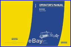 New Holland Bc5080 Square Baler Operator`s Manual Operator`s Manual