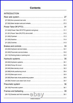 New Holland Big Baler 230/330/340 Plus Service Manual 51665914 PDF/USB