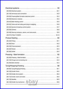 New Holland Big Baler 230/330/340 Plus Service Manual 51665914 PDF/USB