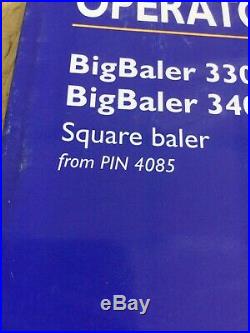 New Holland Big Baler 330, 340 Square Baler Operators Manual