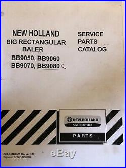 New Holland Big Rectangular Baler BB9050, BB9060, BB9070, BB9080 Ser Parts Catal