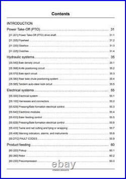 New Holland BigBaler 230/330/340 Square Baler Service Manual 47969453 PDF/USB