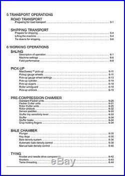 New Holland Bigbaler 1270 1290 870 890 Baler Operators Manual
