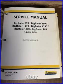 New Holland Bigbaler 870 890 1270 1290 330 340 Square Baler Service Manual