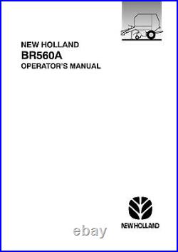 New Holland Br560a Baler Operators Manual