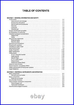New Holland Br6080 Baler Operators Manual