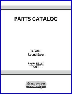 New Holland Br7060 Baler Parts Catalog
