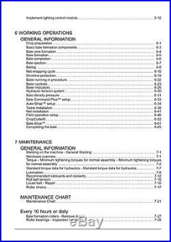 New Holland Br7060 Br7070 Br7080 Br7090 Baler Operators Manual
