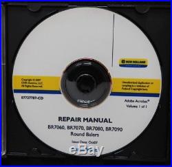 New Holland Br7060 Br7070 Br7080 Br7090 Baler Service Repair Manual Set 2007/08