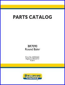 New Holland Br7090 Round Baler Parts Catalog