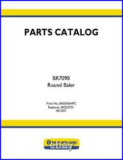 New Holland Br7090 Round Baler Parts Catalog