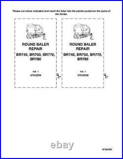 New Holland Br740 Br750 Br770 Br780 Round Balers Complete Service Manual