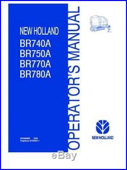 New Holland Br740a, Br750a, Br770a, Br780a Balers Operator`s Manual