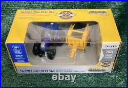 New Holland (Chaser) T6.180 Tractor and a Roll-belt Bailer Set 2024 FS Set 1/64