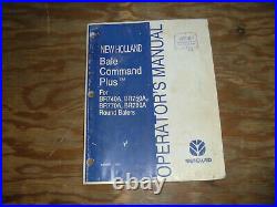 New Holland Command Plus BR740A BR750A Round Baler Operator Maintenance Manual