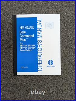 New Holland Command Plus BR770A BR780A Round Baler Operator Maintenance Manual