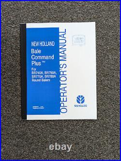 New Holland Command Plus BR770A BR780A Round Baler Operator Maintenance Manual