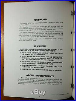 New Holland Conventional Knotters Knotter Section 1 Baler Service Manual 2/70
