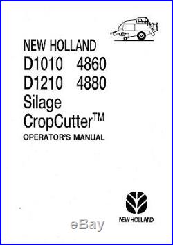 New Holland D1010 D1210 4860 4880 Baler Operators Manual