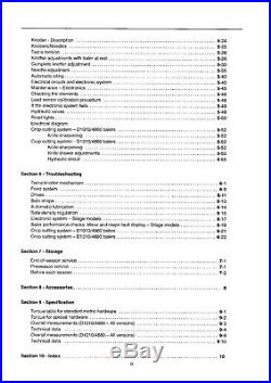 New Holland D1010 D1210 4860 4880 Baler Operators Manual